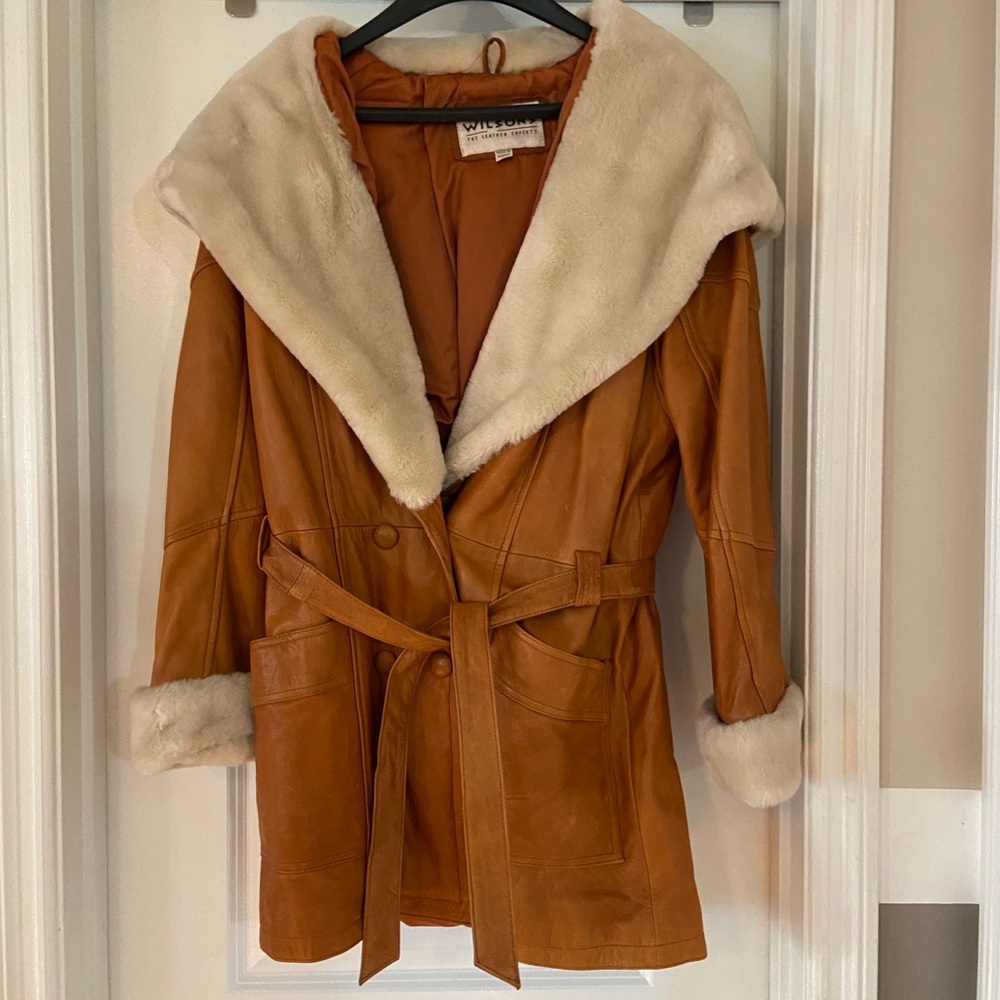 Women’s leather coat